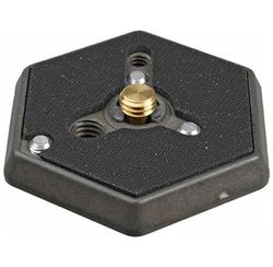 Manfrotto 130-38 Assy Plate for 029 & 136, 3/8 tripé cinzento - tripé (3/8, cinzento, alumínio, 80 g)