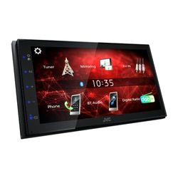 JVC Sintomonitor Bluetooth KW-M27DBT, con Touchscreen 6.8", USB Mirroring, Funzione Rear Camera Ready, Allineamento Temporale Altoparlanti, Compatibilità con Comandi a Volante, Facile Installazione