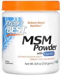 Doctor's Best - MSM con OptiMSM | Suplemento de Azufre Orgánico de en Polvo - 250g