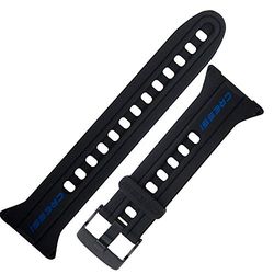 Cressi Strap For Goa Correia de computador, unissexo para adulto, preto/azul, Uni