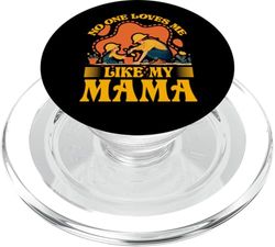 Nadie me ama como mi mamá Día de la Madre Familia Amor Mujeres PopSockets PopGrip para MagSafe