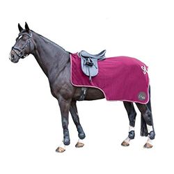 HKM Couverture séchante pour reins - Rouge foncé - Taille 125