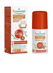 Puressentiel - Pure Heat - Roller articulations et muscles aux 14 Huiles Essentielles Dispositif médical - Effet Chauffant Naturel - Décontracte raideurs et tensions douloureuses - 75 ml