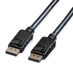 ROLINE DisplayPort kabel, DP-DP, v1.2, ST - ST, TPE, zwart, 5 m