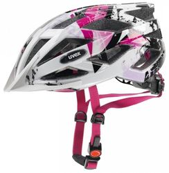 uvex air wing - lichte allround helm voor dames en heren - individueel verstelbare pasvorm - uitbreidbaar met LED-verlichting - white-pink - 56-60 cm