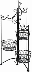 esschert Porte Pots Pliant en Fer forgé 98 cm