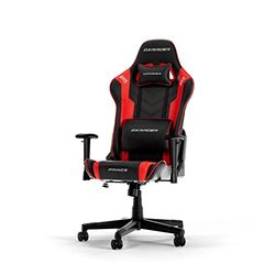 DXRacer PRINCE L Noir & Rouge PVC Cuir L'original du Chaise Gaming