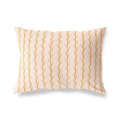 Bonamaison dekorativt kuddöverdrag orange och vitt, prydnadskuddöverdrag, heminredning örngott för vardagsrum, soffa, sovrum, storlek: 35 x 50 cm - designad och tillverkad i Turkiet