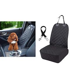 Coprisedile anteriore impermeabile per auto, copertura anteriore per animali domestici per auto, antigraffio e antiscivolo, coprisedile per cani con cintura di sicurezza, protezione impermeabile per