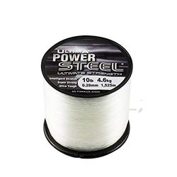 Ultima Unisex's E0111 Power Steel Super Sterke Mono Vislijn, Kristal, 0,28 mm - 10,0 lb