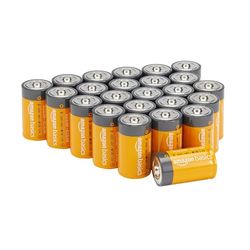 Amazon Basics - Pacote de 24 pilhas alcalinas D para uso total, 1,5 volts, vida útil de 5 anos