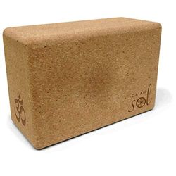 Gaiam Cork Block Bloco de cortiça para ioga, unissexo, natural, 4 polegadas x 6 polegadas x 9 polegadas