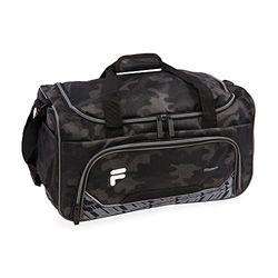 Fila Source Sac de Sport Petit Format, Petit Camouflage Noir, S, Sac de Sport Source Small Gym
