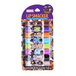 Lip Smacker Marvel, Guardianes de la Galaxia, Bálsamo Labial para Niños Multipack con Personajes de Guardianes de la Galaxia de Marvel, Fácil de Aplicar, con Aceite de Ricino, Set Bálsamo Labial