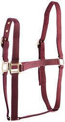 Rhinegold nylon huvudkrage Vinröd Pony