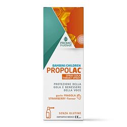 PropolAC Spray Gola Bambini - Dispositivo medico - Con estratto secco di propoli, per bambini - protegge la gola e il benessere della voce, al gusto di fragola - 30 ml