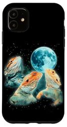 Carcasa para iPhone 11 Tres Dragones Quebrantahuesos Aullan a la Luna Beardies