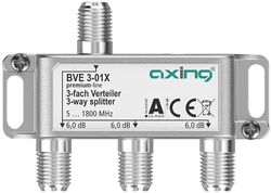 Axing BVE 3-01X 3-voudige verdeler 6 dB 5-1800 MHz TV Data Internet Kabeltelevisie