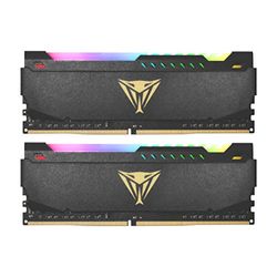 Patriot Viper Steel RGB DDR4 16 GB (2 x 8 GB) 3200 MHz CL 19-19-43 UDIMM spelminneskit med låg latens - PVSR416G320C6K