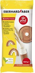 Eberhard Faber 570183 - Argilla da modellare terracotta essiccata all'aria, 1 kg EFA Plast a base di argilla classica