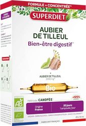 SUPERDIET – AUBIER DE TILLEUL BIO 2000 MG – Bien-être digestif – Fabrication française – 20 ampoules de 10 ml