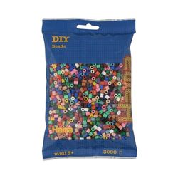 HAMA BEADS 201-67 - Bolsa de 3000 contas de cores [Importado da Alemanha], cor / modelo sortido