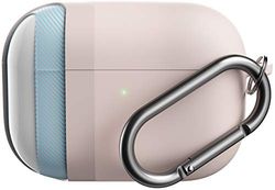 KeyBudz AirPods Pro-fodral med nyckelring hybridskal serien kompatibel med AirPod Pro fodral (pastellrosa)