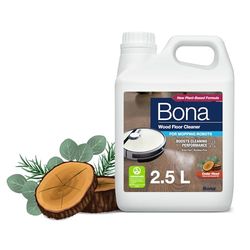Bona - Nettoyant Sols en Bois Bona pour robots laveurs 2,5L - Produit Robot Laveur Sol - Detergent Robot Laveur - Produit Robot Aspirateur Laveur Sol