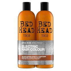 Bed Head by TIGI | Colour Goddess Shampoo and Conditioner Set | Professional Hair Treatment For Coloured Hair | Nourishing And Moisturising | 750 ml (Pack of 2)