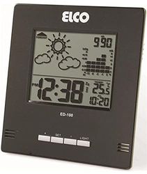 ELCO Station météo ED100, Gris, 12,2 x 11,6 x 13,6 cm