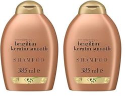 OGX Brazilian Keratin Smooth Shampoo, 385ml (Pack of 2)