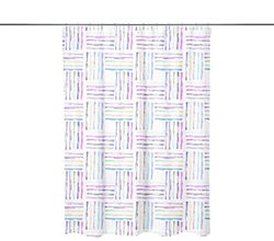 Bonamaison Digitally Printed Shower Curtain, 1 Piece 150x200 Cm - Designed And Manufactured in Turkey