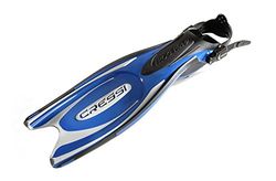 Cressi Frog Plus Fins Aletas de mergulho unissexo para adultos, azul/prata, S-M