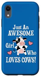 Womens Heifer Funny Awesome Girl Who Loves Cows Lover Custodia per iPhone XR