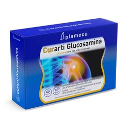 Plameca Curarti Glucosamina - Con Condroitina y MSM + Cúrcuma y Boswellia - Para el Cuidado de Articulaciones, Cartílago y Huesos - Alta Concentración Glucosamina 597mg - Para 60 Días