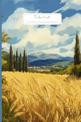 Wheat & Wonder To Do List: A serene to do list notebook design with a tranquil wheat field.