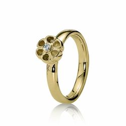 Pandora dreambase-anello 14 K oro 150132D, Oro giallo, 17, cod. 150132D-57