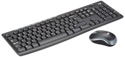 Logitech MK270 Wireless Keyboard and Mouse Combo for Windows, QWERTY US International Layout - Black