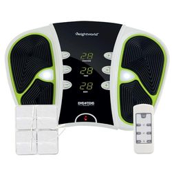 Circulatoire Pieds & Corps, Masseur Électrique Pour Jambes Lourdes, 99 Niveaux d'Intensité, EMS + TENS, electrodes pour electrostimulateur, pour Massage et Relaxation, WeightWorld Circulator
