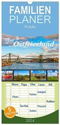 Pianificatore Familienplaner 2024 - Tour de Ostfriesland mit 5 Spalten (Wandkalender, 21 cm x 45 cm) CALVENDO
