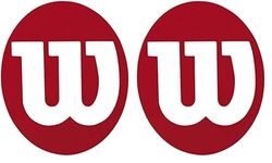 Wilson Pennarello Logo, Stencil W, Per racchette da tennis, Rosso, X0015 MP (Confezione da 2)