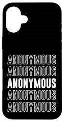 Anonymous Case for iPhone 16 Plus