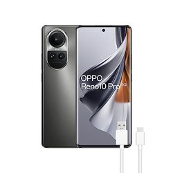 OPPO Reno10 Pro 5G Smartphone, 12 GB + 256 GB, AMOLED-display, 16,7 cm (6,7 inch), camera 50 + 8 + 32 MP, Android, batterij 4600 mAh, snel opladen 80 W, grijs