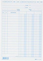 EDIPRO - E3166BL - 100 Cards with 3 Columns Blue f.to 17x12