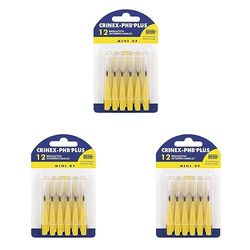 CRINEX - Phb Plus Mini Gf - Brossette Dentaire - Fibres en Tynex - Jaune - 12 Brossettes par Unité (Lot de 3)