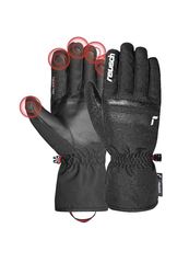 Reusch Guanti Invernali Unisex Touchscreen Isolati Antivento, Sci & Snowboard, Uomini e Donne, Sciatori, Guanti da Sci, Black-Silver