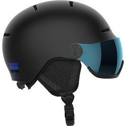 Salomon Orka Visor, Casco Sci Snowboard Bambini con Visiera: Comodità Integrata, Facile da Regolare, e Leggero, Nero, KS 4953