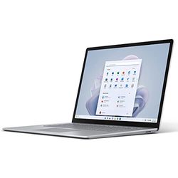 Microsoft Surface Laptop 5 - Ordinateur Portable (Windows 11, écran Tactile 15'', Processeur Intel Core i7, 8 Go RAM, 256 Go SSD, Clavier Français AZERTY) - Platine, Finition métal