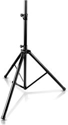 Pyle Luidsprekerstandaard, Speaker Stand, Monitor Stand met Verstelbare Hoogte Tot 178 cm, Opvouwbare Tripod, Zwart