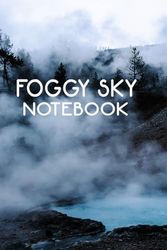 FOGGY SKY: NOTEBOOK lined notebook/journal/diary gift/110 blank page ,6x9 inches, matte finish cover